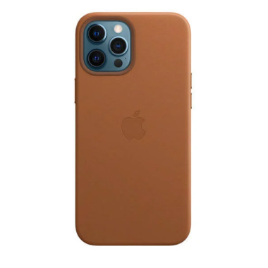 Etui do iPhone 12 Pro Max Apple Leather Case z MagSafe - naturalny brąz